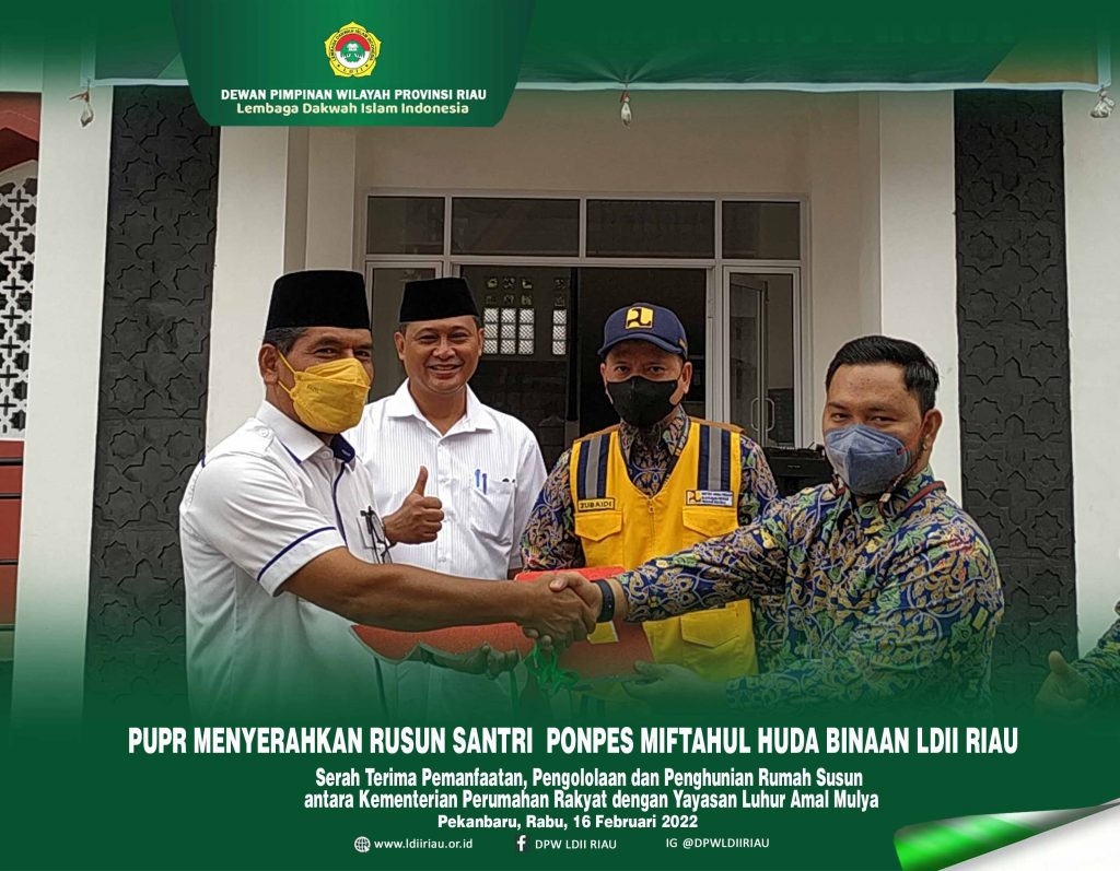 KEMENTERIAN PUPR serahkan Rusun Santri Ponpes Miftahul Huda