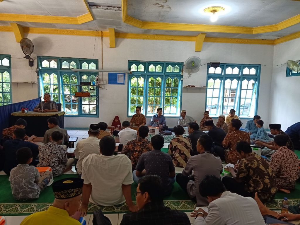 (DPD LDII) Siak menggelar pengajian tatap muka pertama di Masjid Khoirul Huda Kampung Pangkalan makmur Kecamatan Dayun.