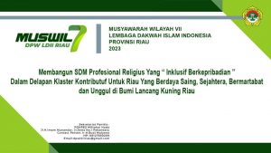 Musyawarah Wilayah (Muswil) LDII Provinsi Riau ke-VII