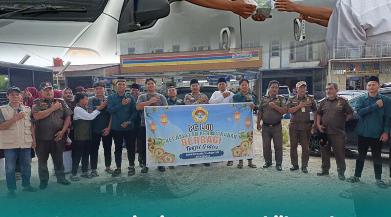 LDII Kerinci Kanan Gelar Takjil On The Road, Libatkan Pemuda dan Aparat