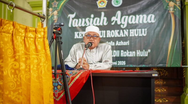 Ketum MUI Rokan Hulu Isi Tausiah Pengajian Akbar LDII, Ajak Tingkatkan Kualitas Ibadah Jelang Momentum Tahun Baru Islam
