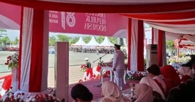 Perkuat Semangat Nasionalisme, LDII Rokan Hulu Hadiri Upacara HUT ke-81 RI di Lapangan Kantor Bupati